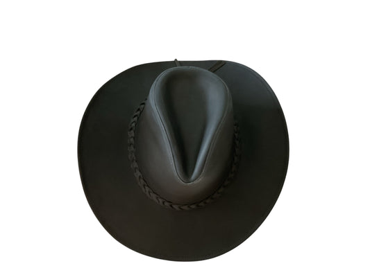 Leather Western Outback Cowboy Hat