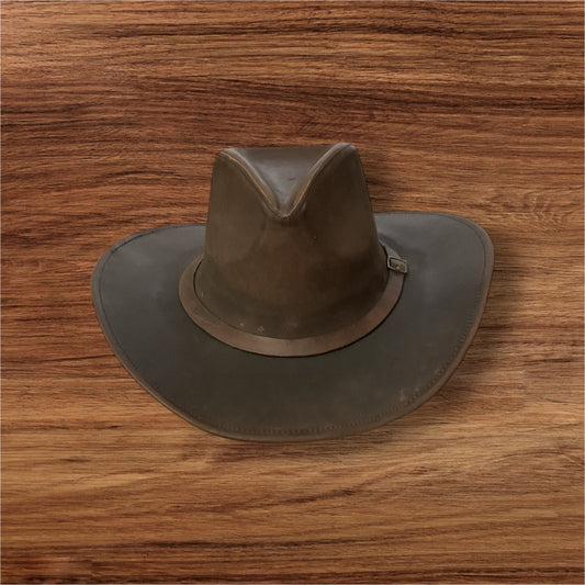 Shapeable Leather Western Outback Cowboy Hat