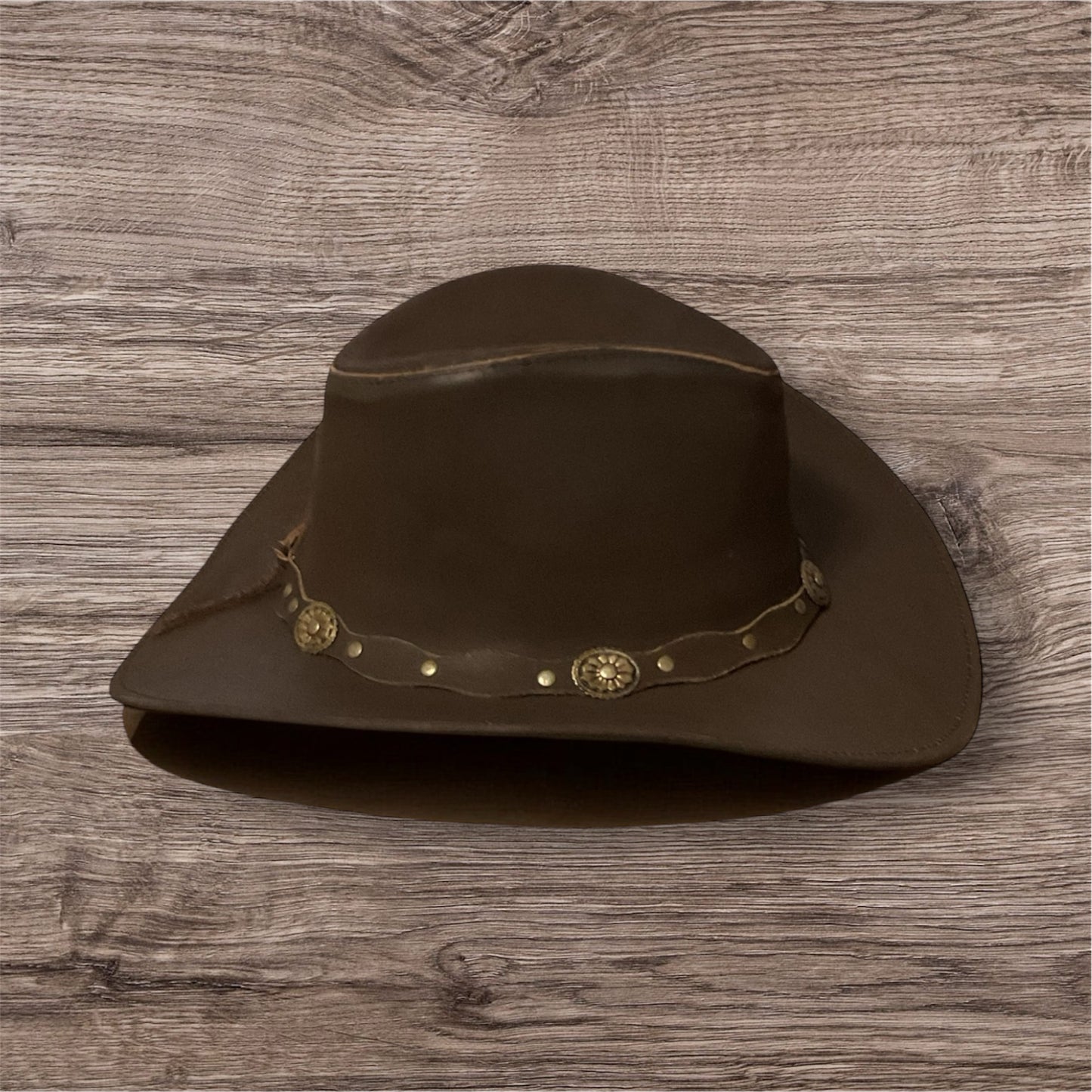 Shapeable Leather Western Outback Cowboy Hat