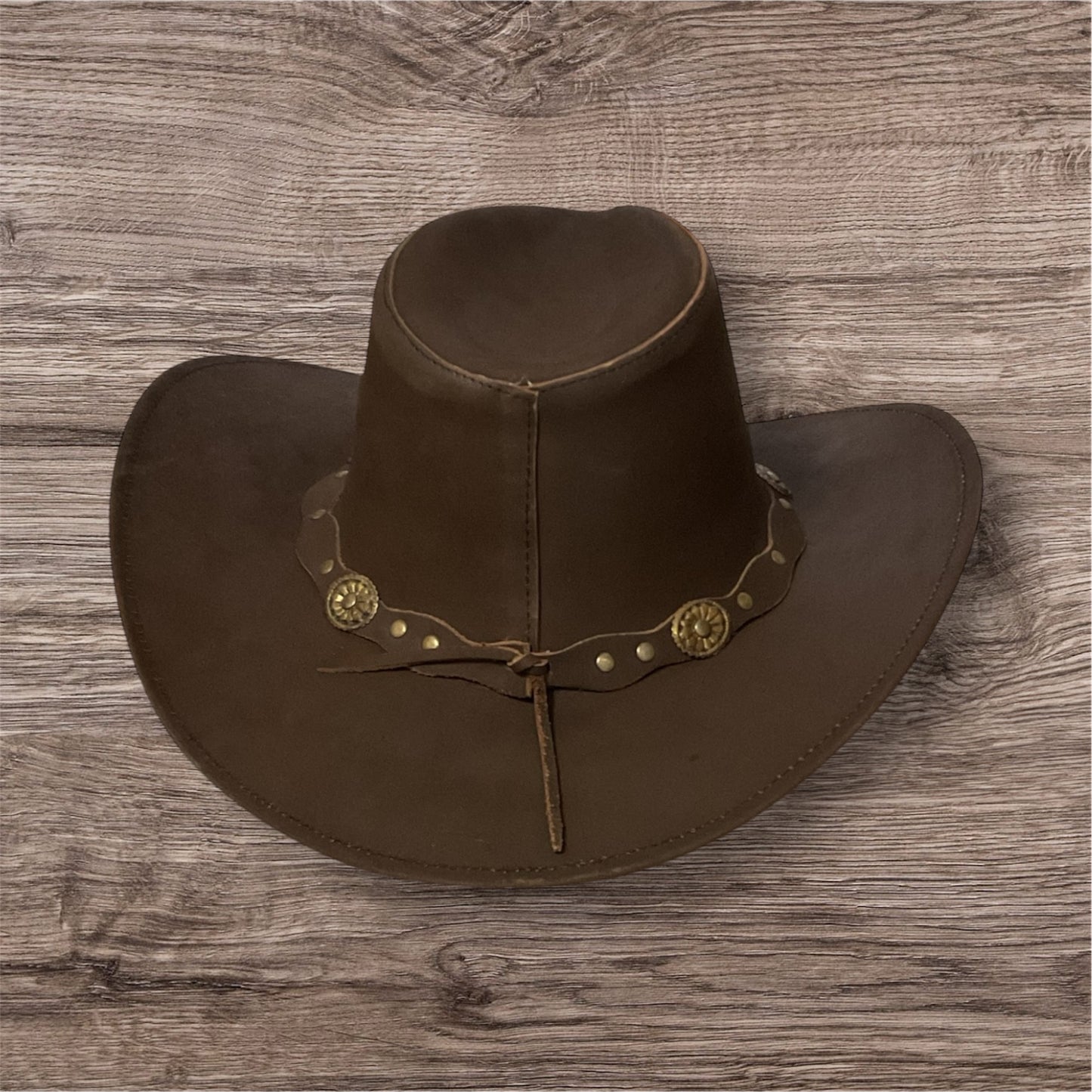 Shapeable Leather Western Outback Cowboy Hat